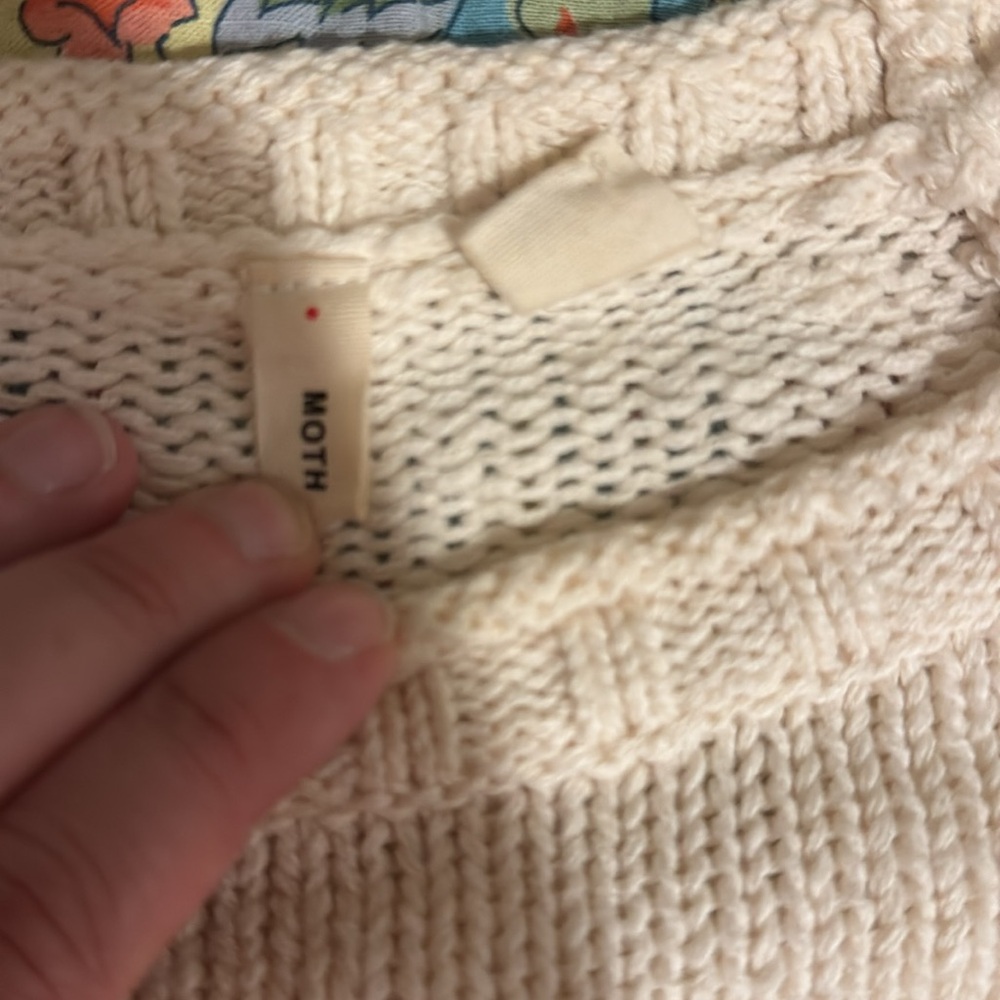 ANTHROPOLOGIE Moth “jet'adore” Crew Neck Sweater - Picture 6 of 11
